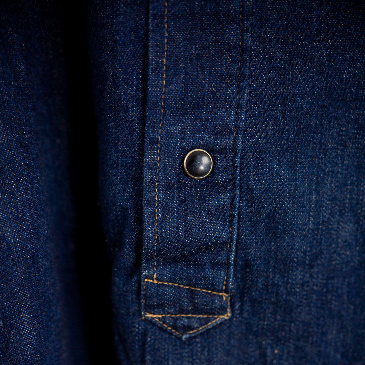 Chemise popover indigo