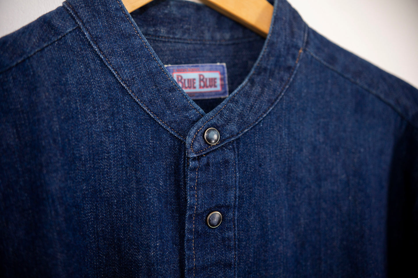 Chemise popover indigo