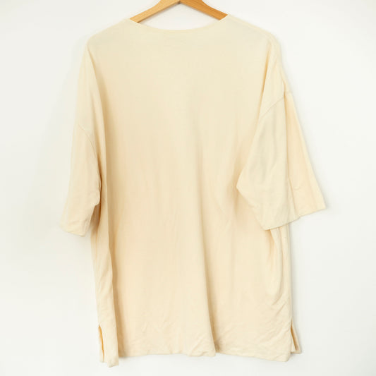 T-shirt henley à manches courtes