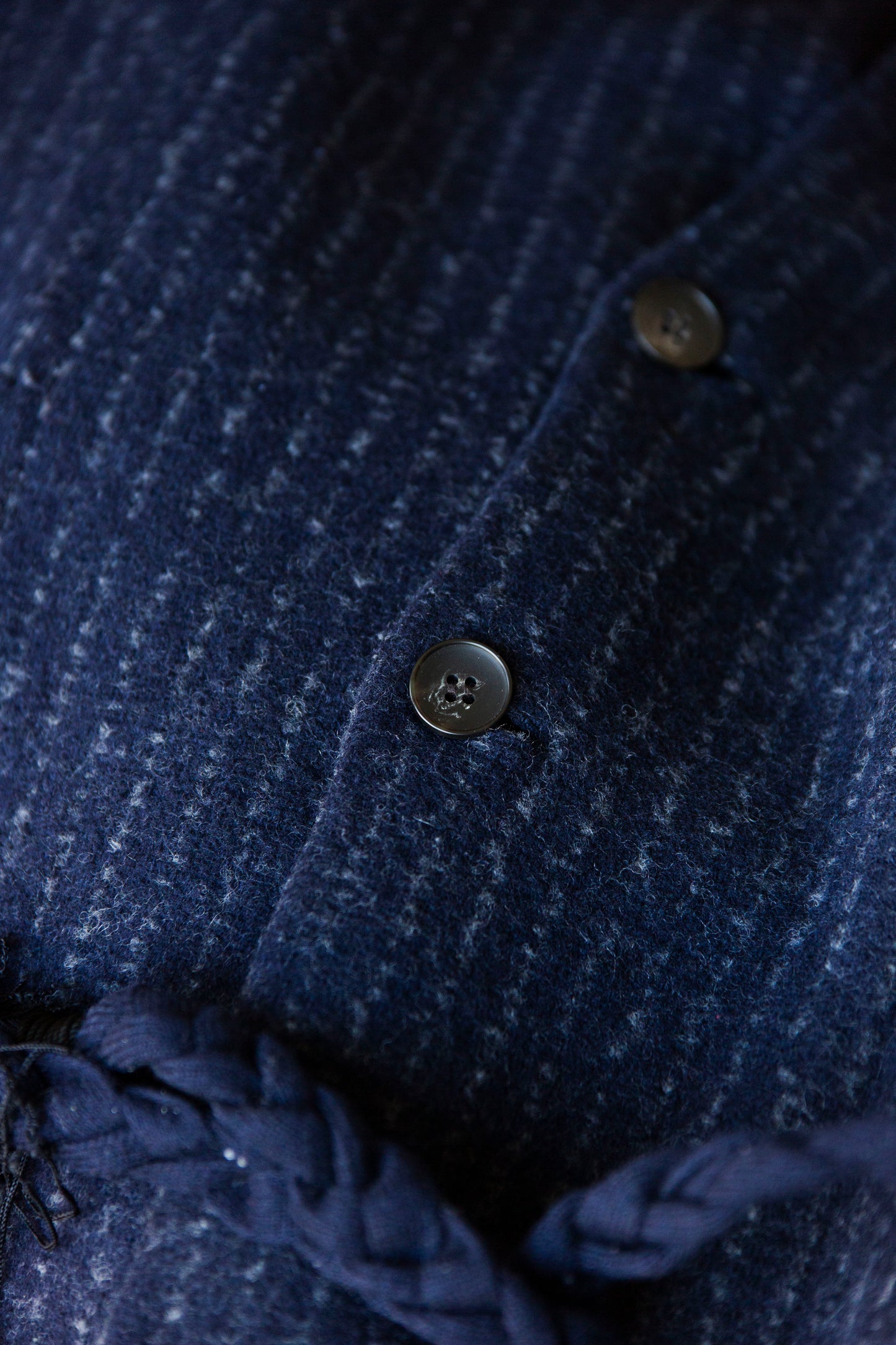 Manteau en laine à col châle