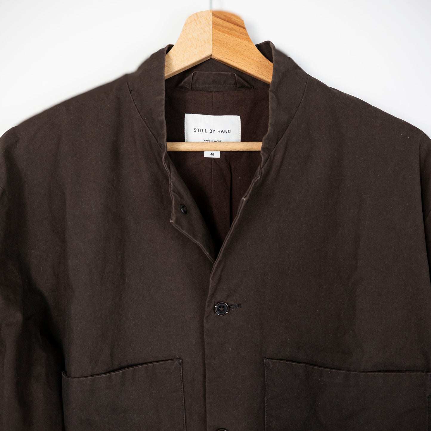 Veste chemise à col montant