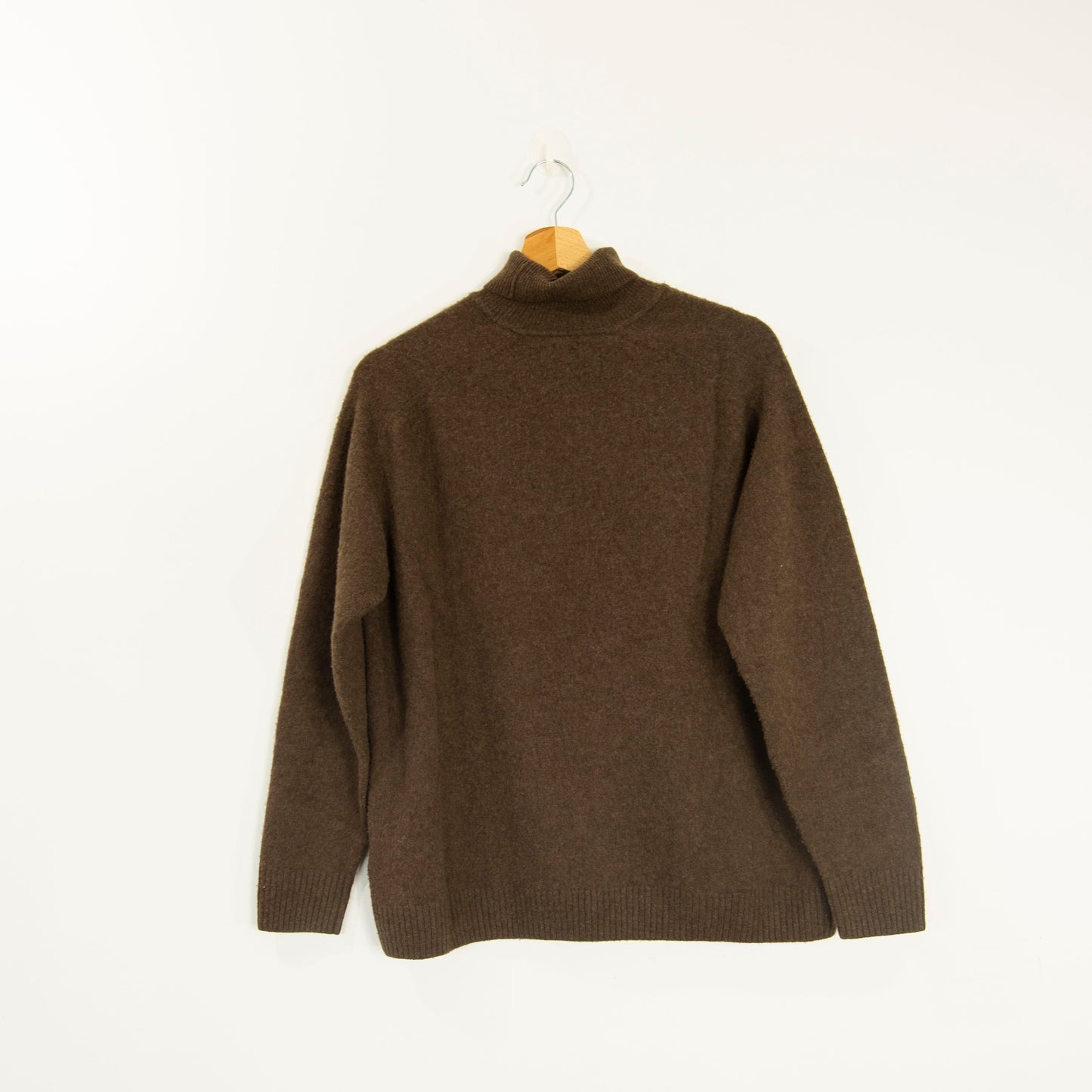 Pull col roulé en laine