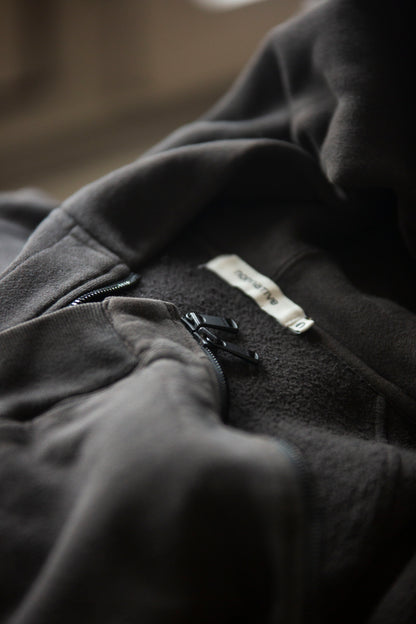 Sweat à capuche double zip