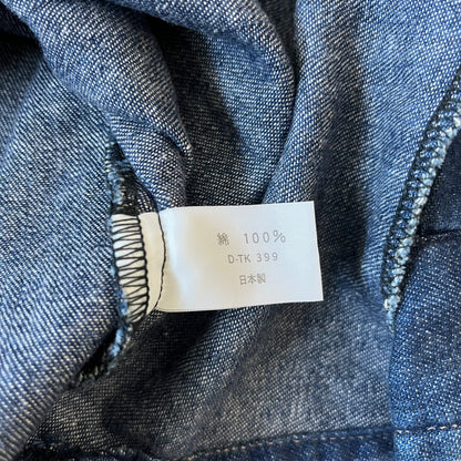 Chemise popover indigo