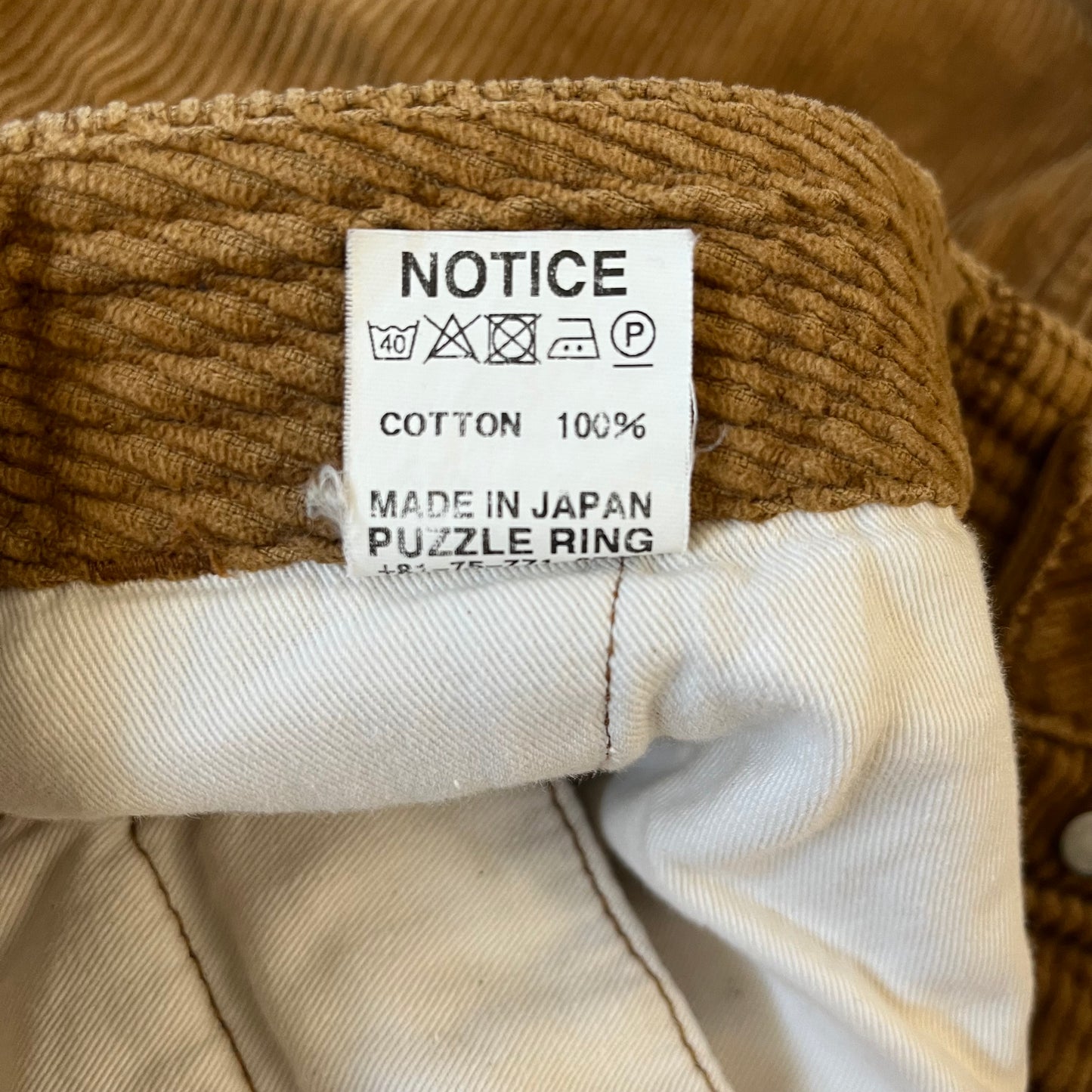 Pantalon en velours côtelé