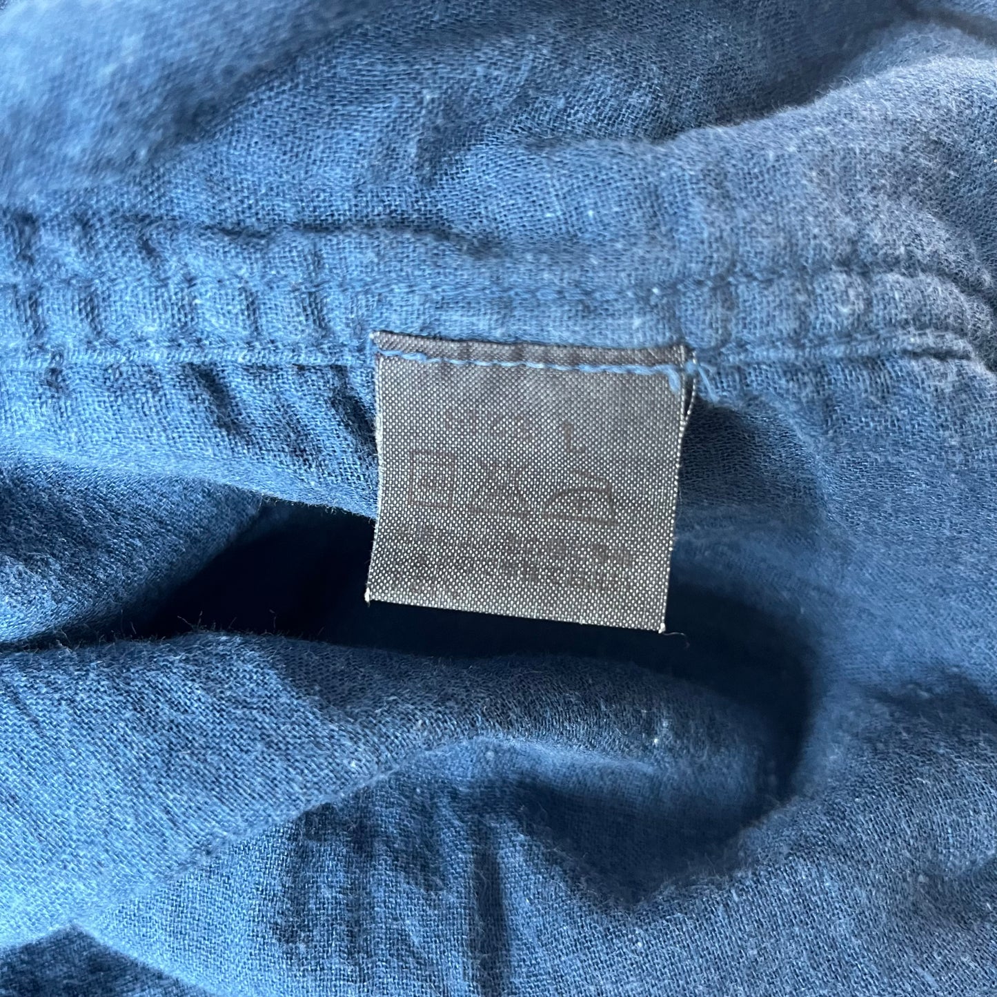 Chemise indigo gaze de coton