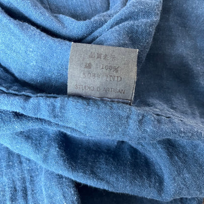Chemise indigo gaze de coton