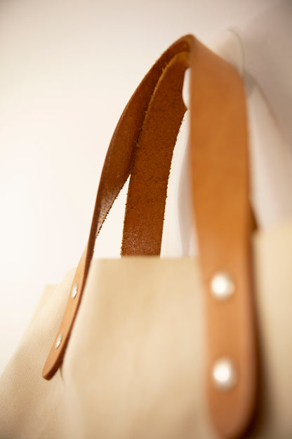 Tote Bag avec sangle en cuir