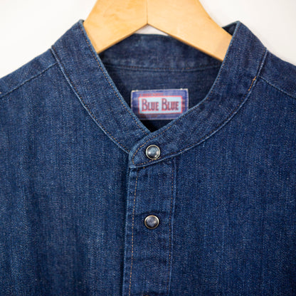 Chemise popover indigo