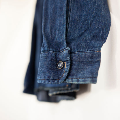 Chemise popover indigo