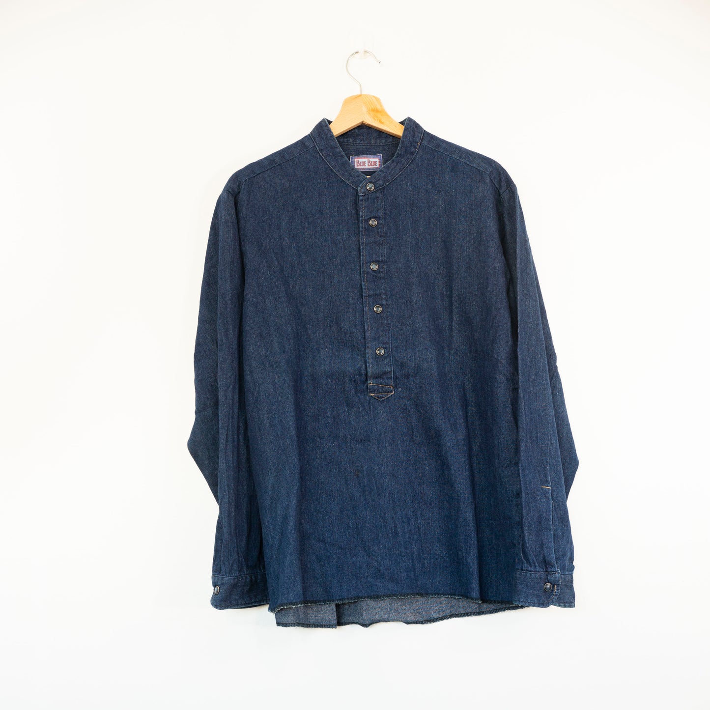 Chemise popover indigo