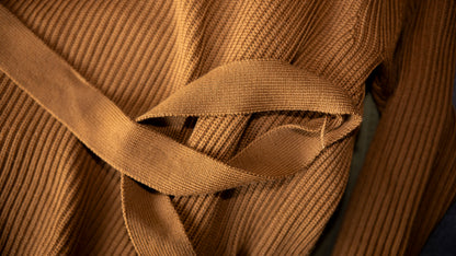 Cardigan ceinturé en laine