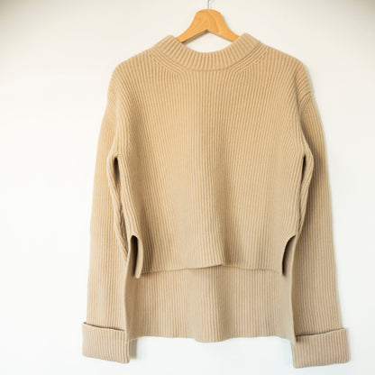 Pull en laine col montant