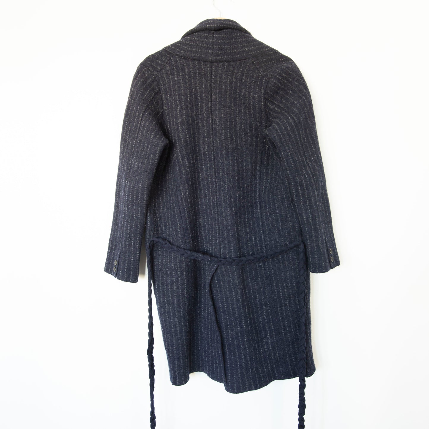 Manteau en laine à col châle