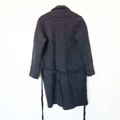 Manteau en laine à col châle