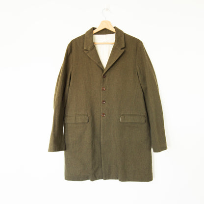 Chester coat droit en laine
