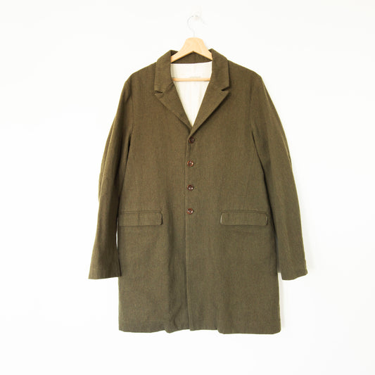 Chester coat droit en laine