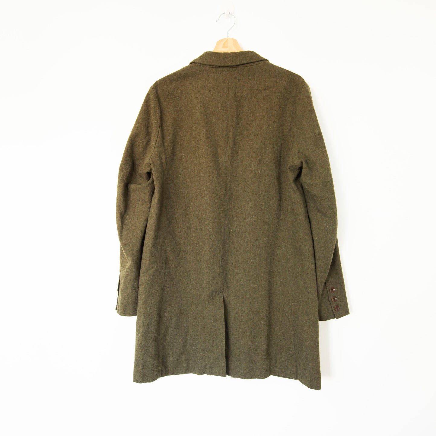 Chester coat droit en laine