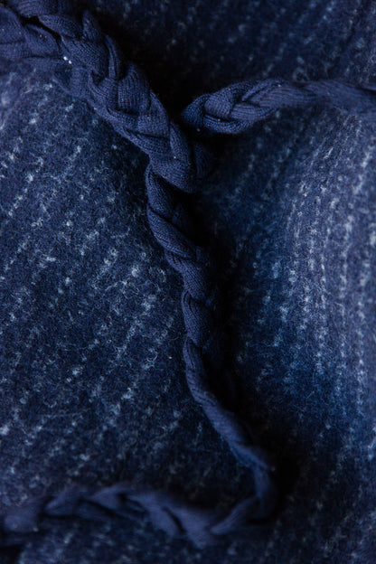 Manteau en laine à col châle