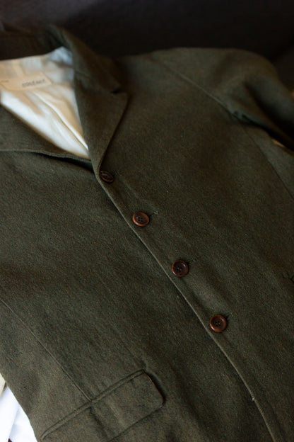 Chester coat droit en laine