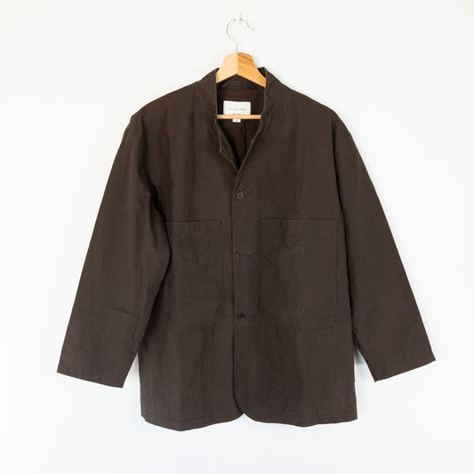 Veste chemise à col montant