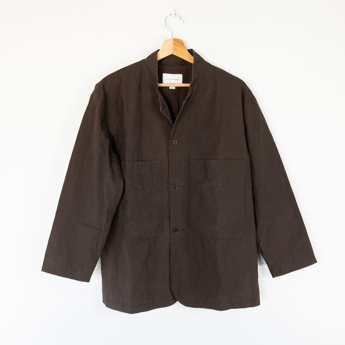 Veste chemise à col montant